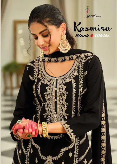 Kasmira Black And White By Eba Chinon Online Readymade Suits Wholesale